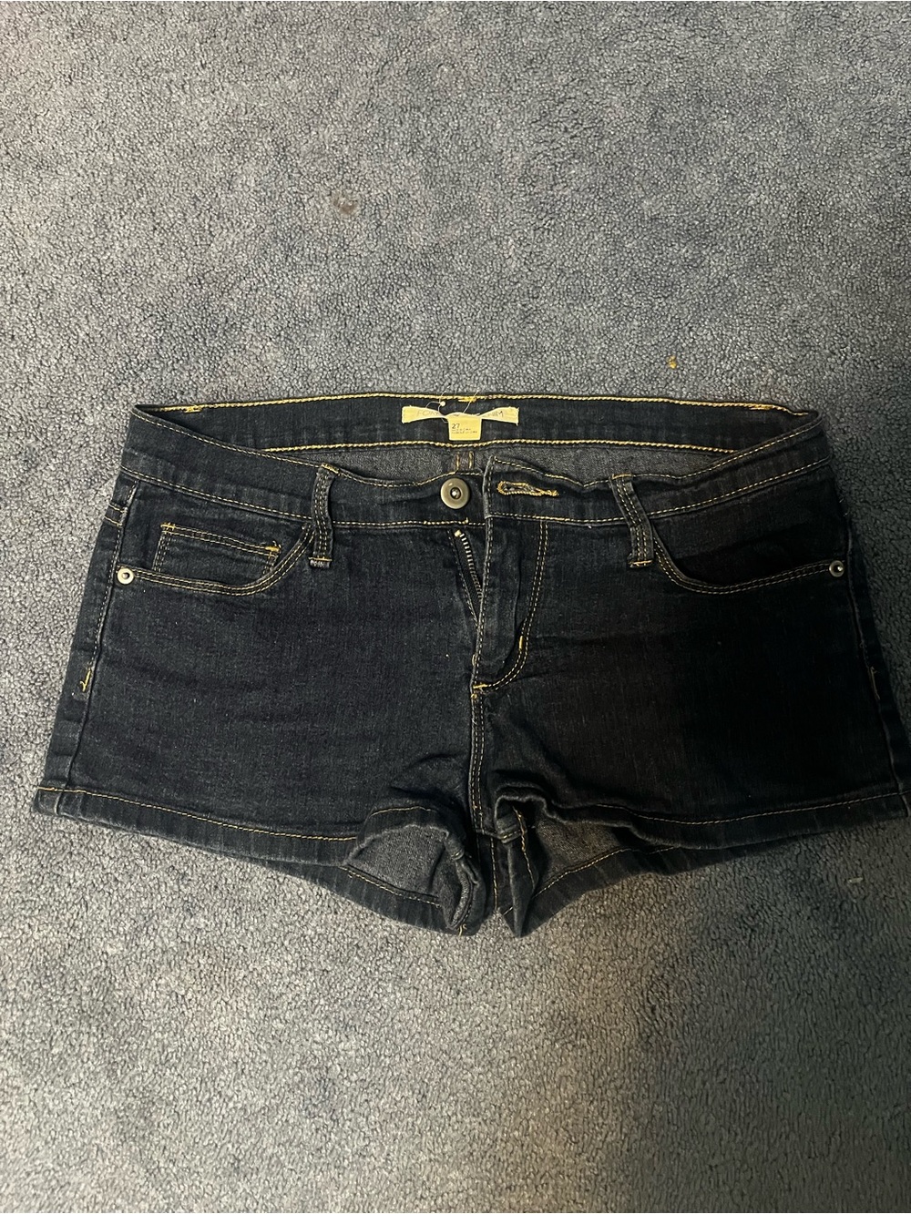 Forever 21 Dark Blue Denim Short Shorts